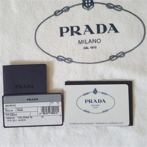 certificate of authenticity prada fake